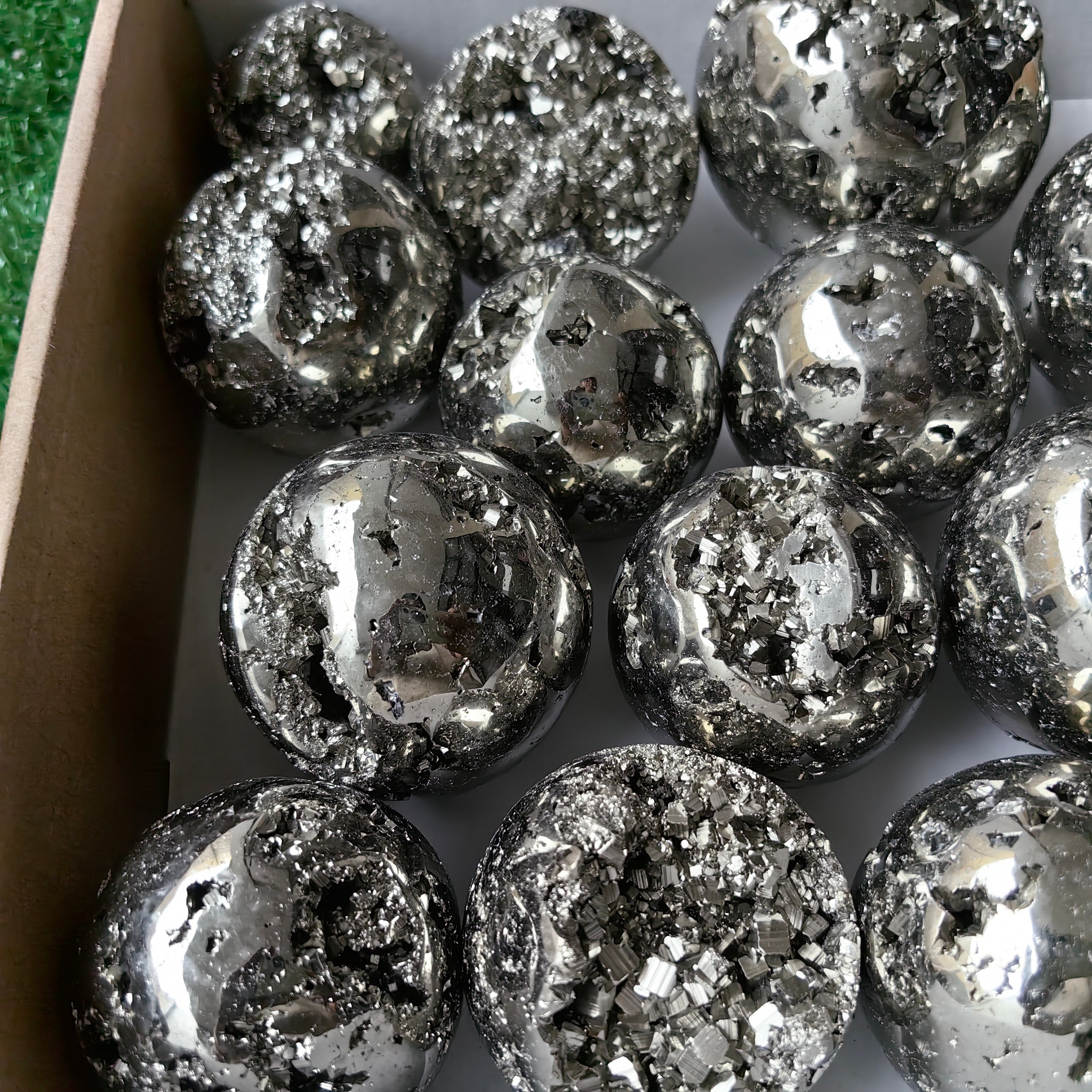 Lot 19 pcs Pyrite Sphere*