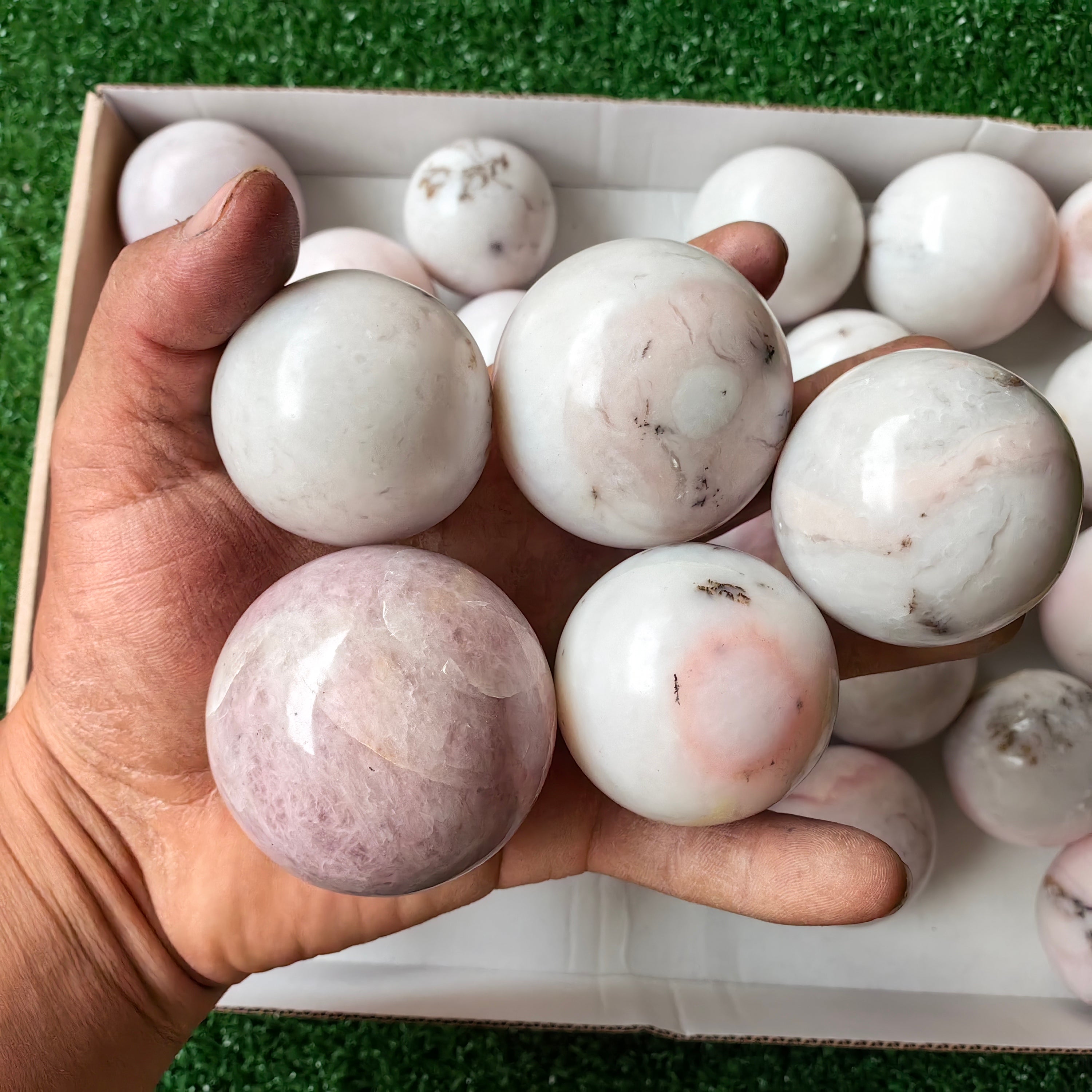 Lot 29 pcs Pink Opal Sphere*