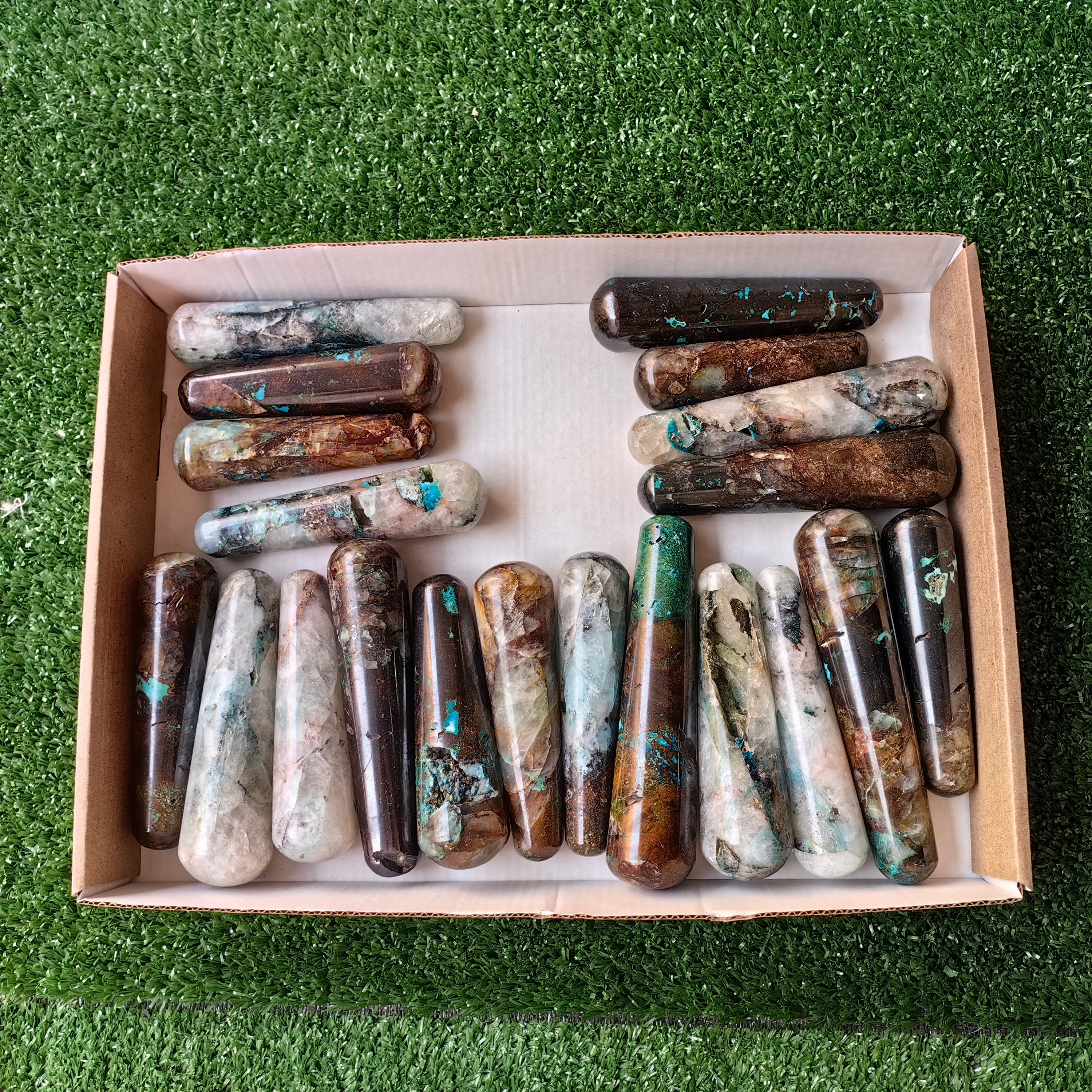 Lot 20 pcs Chrysocolla Quantum Quattro  Wand