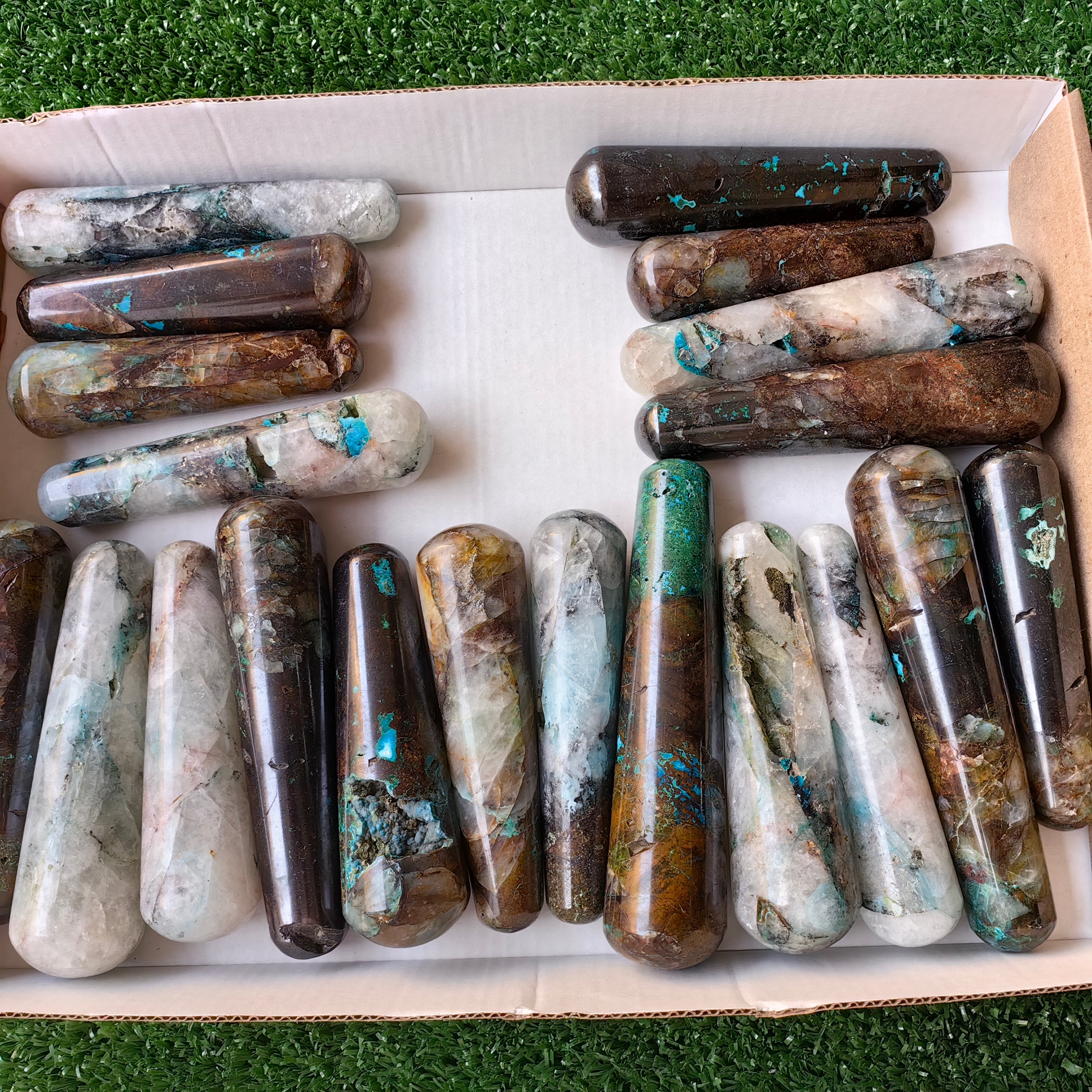 Lot 20 pcs Chrysocolla Quantum Quattro  Wand