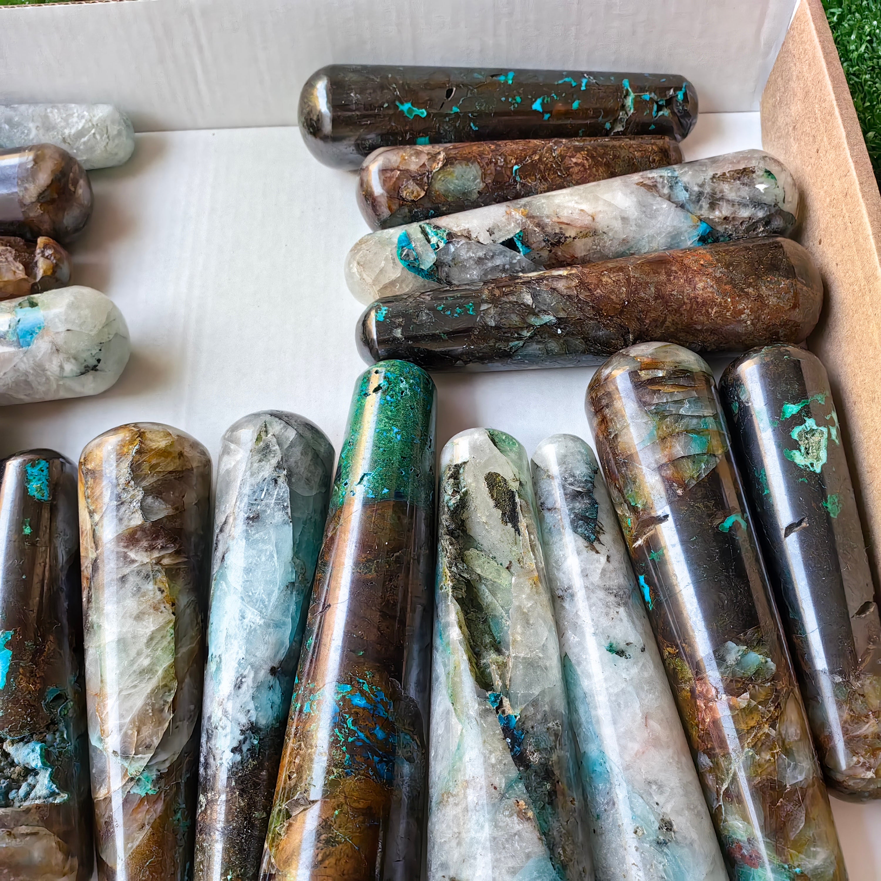 Lot 20 pcs Chrysocolla Quantum Quattro  Wand