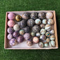 Lot 37 pcs Mixed Stone Spheres