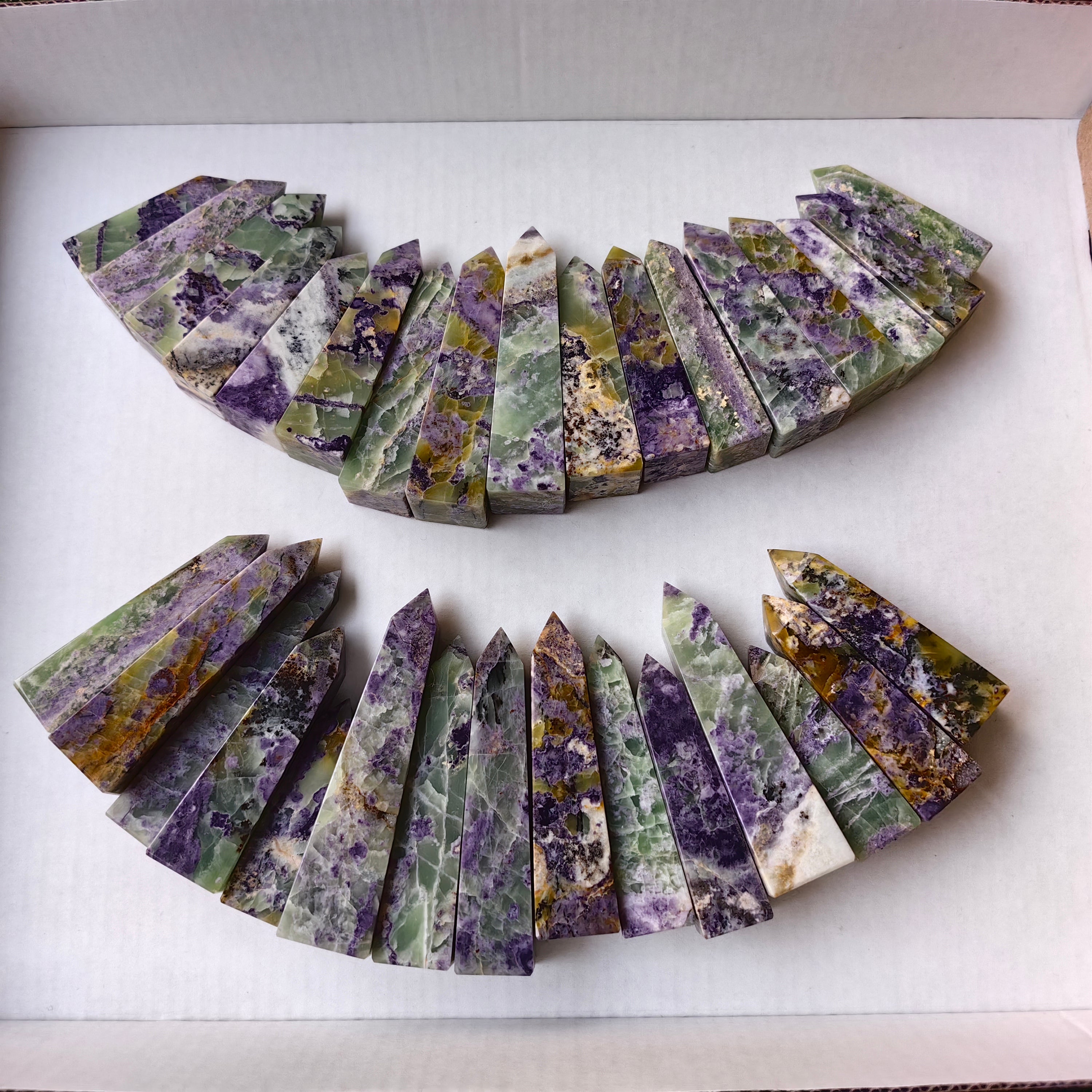 Lot 32 pcs Bolivianite Tower