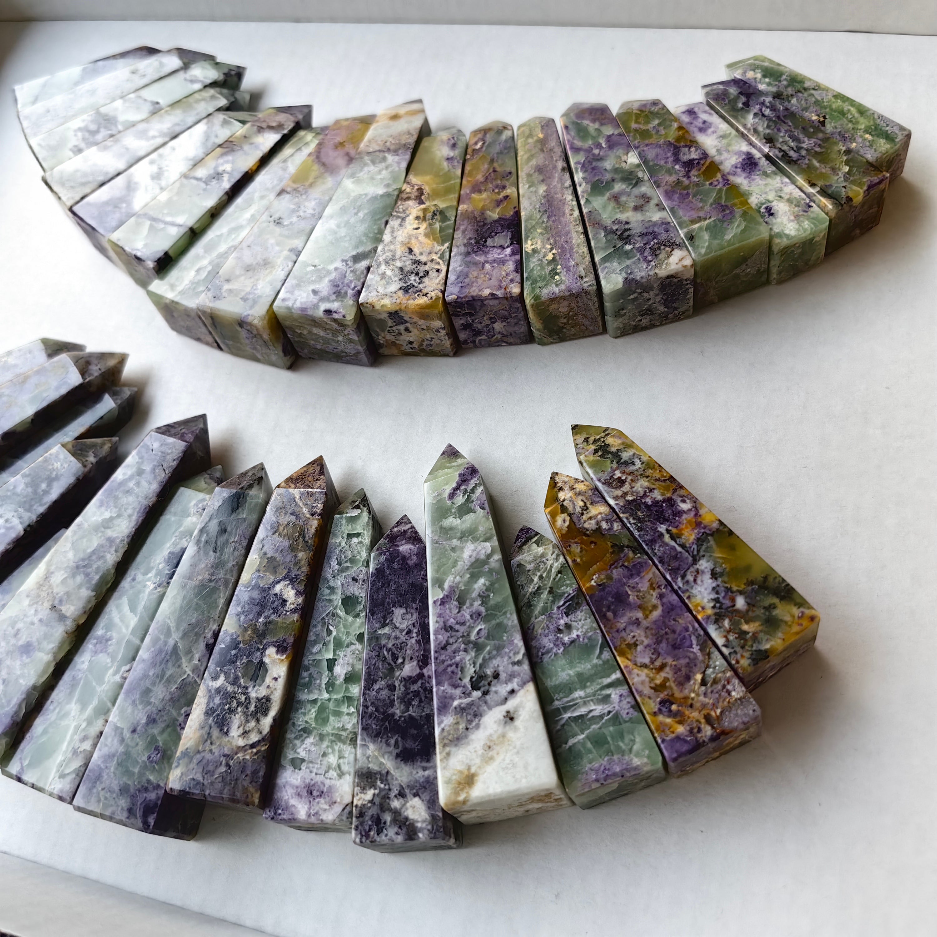 Lot 32 pcs Bolivianite Tower