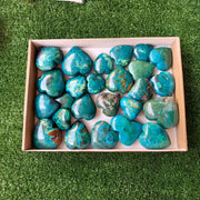 Lot 25 pcs Chrysocolla Heart
