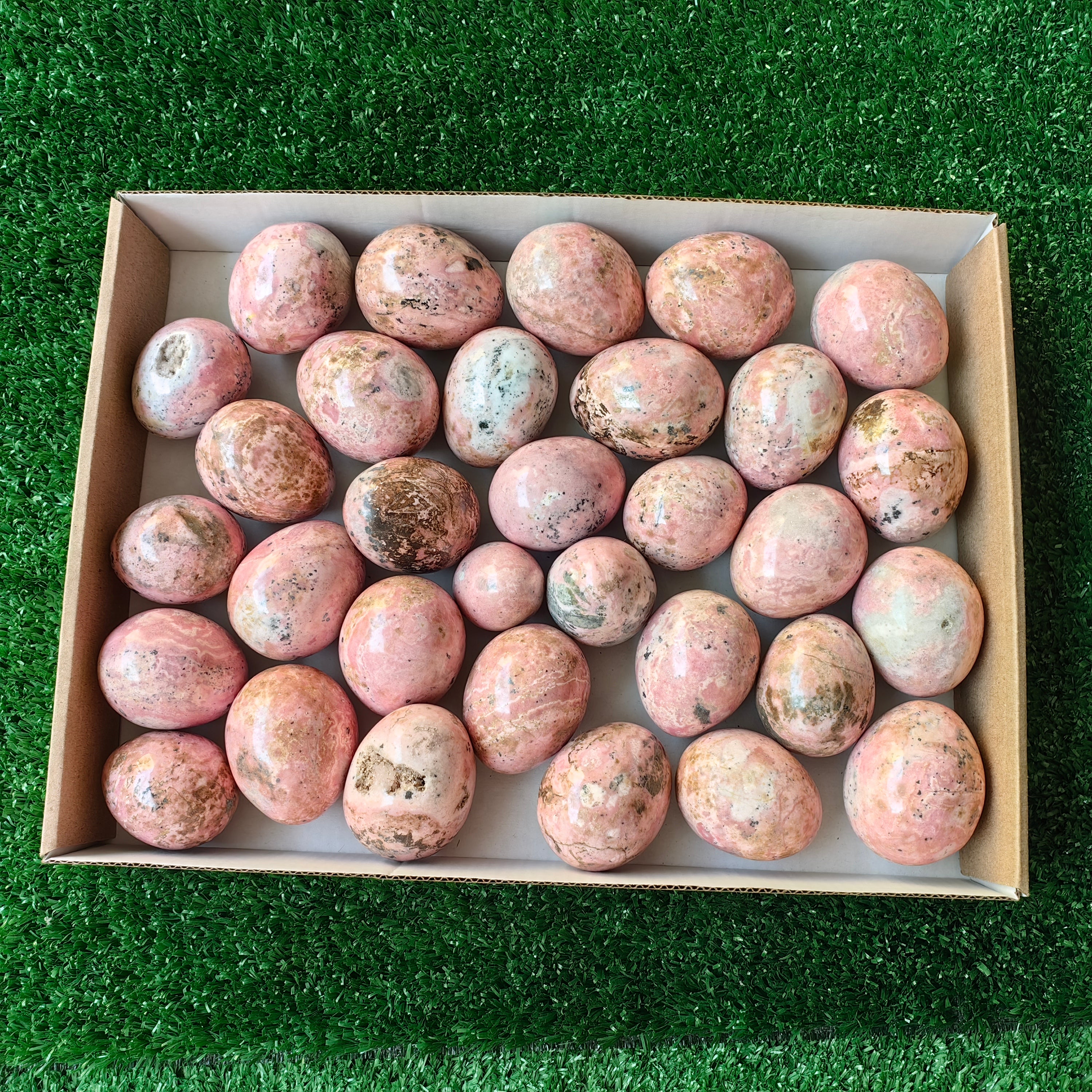 Lot 32 pcs Rhodonite Egg