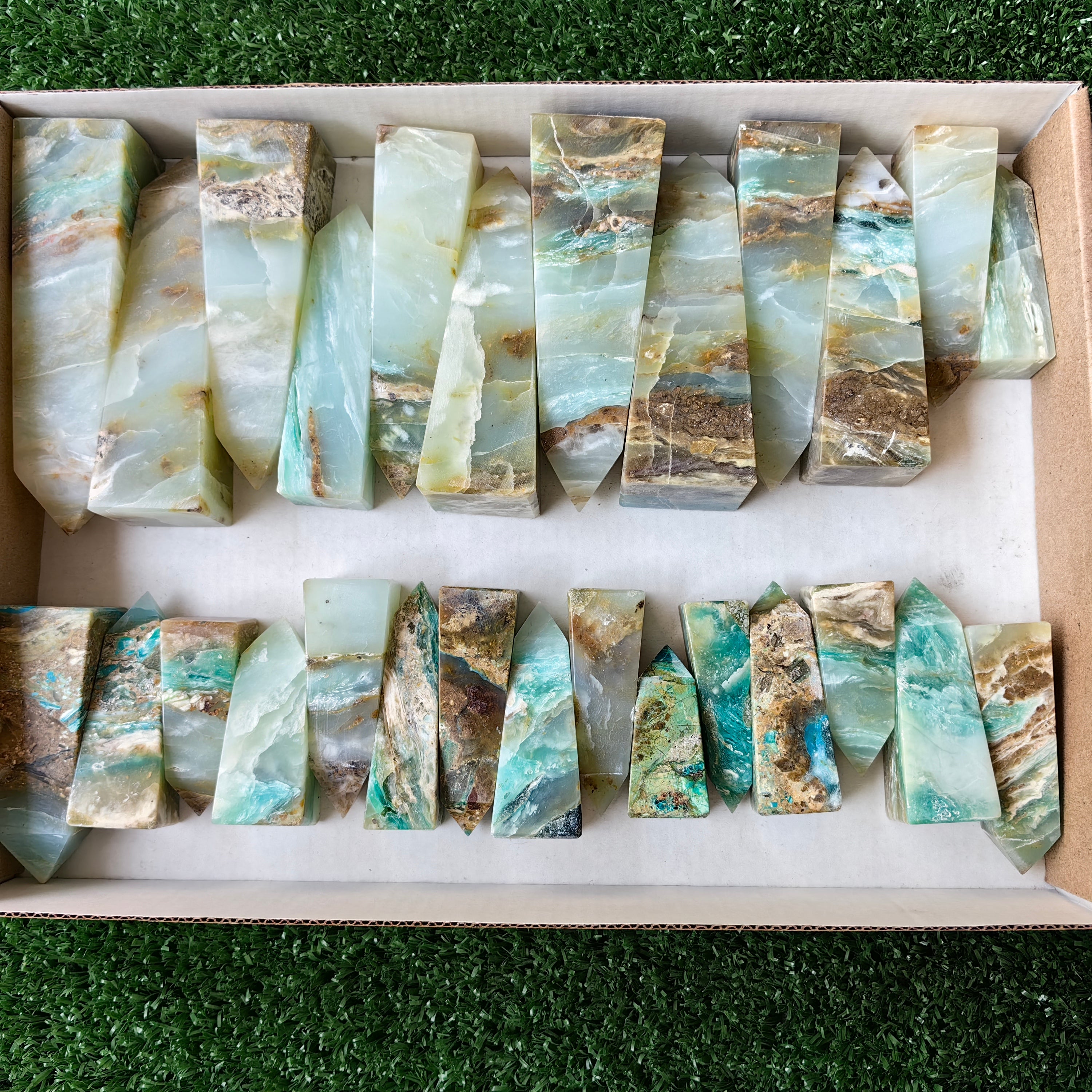 27 pcs Blue Opal Tower