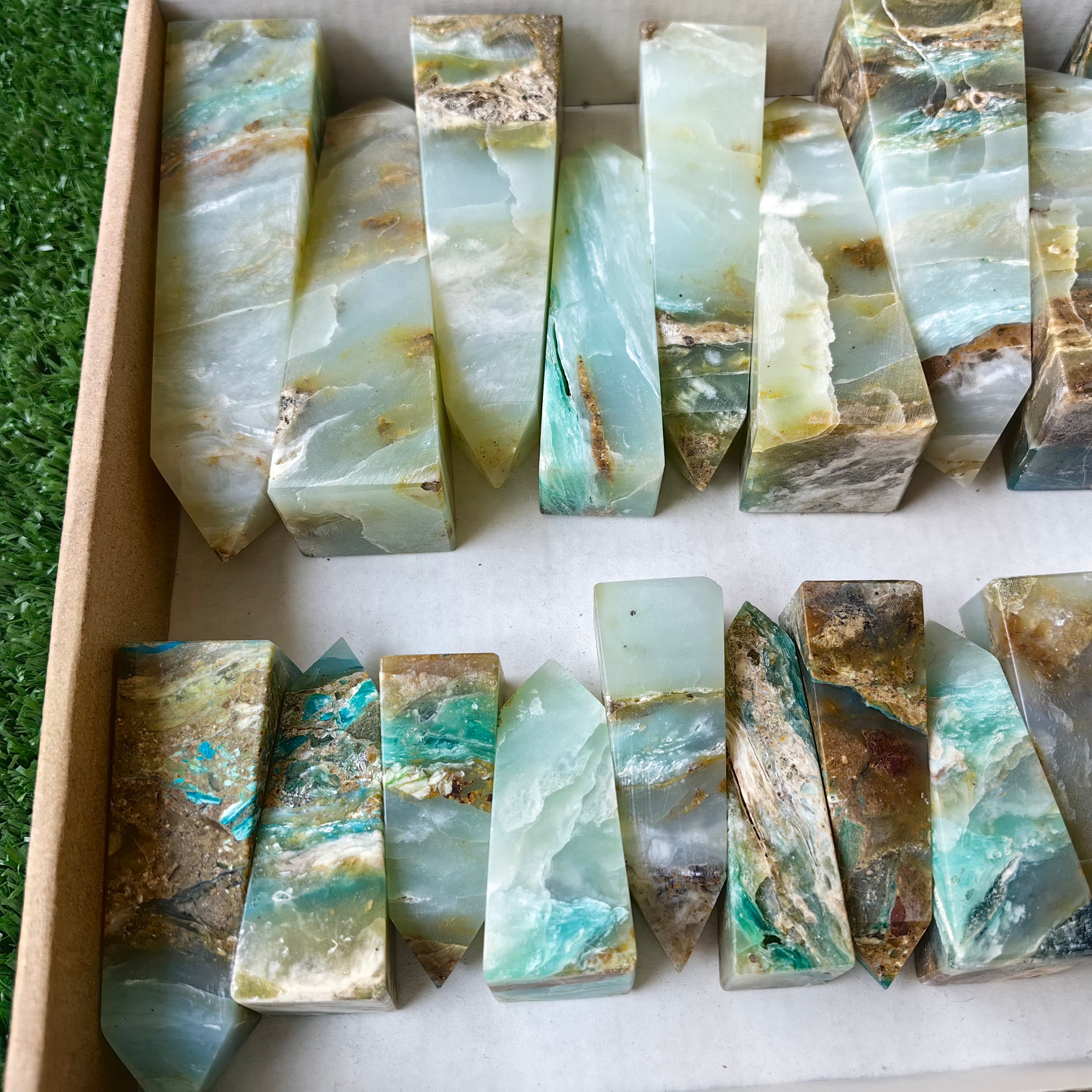 27 pcs Blue Opal Tower