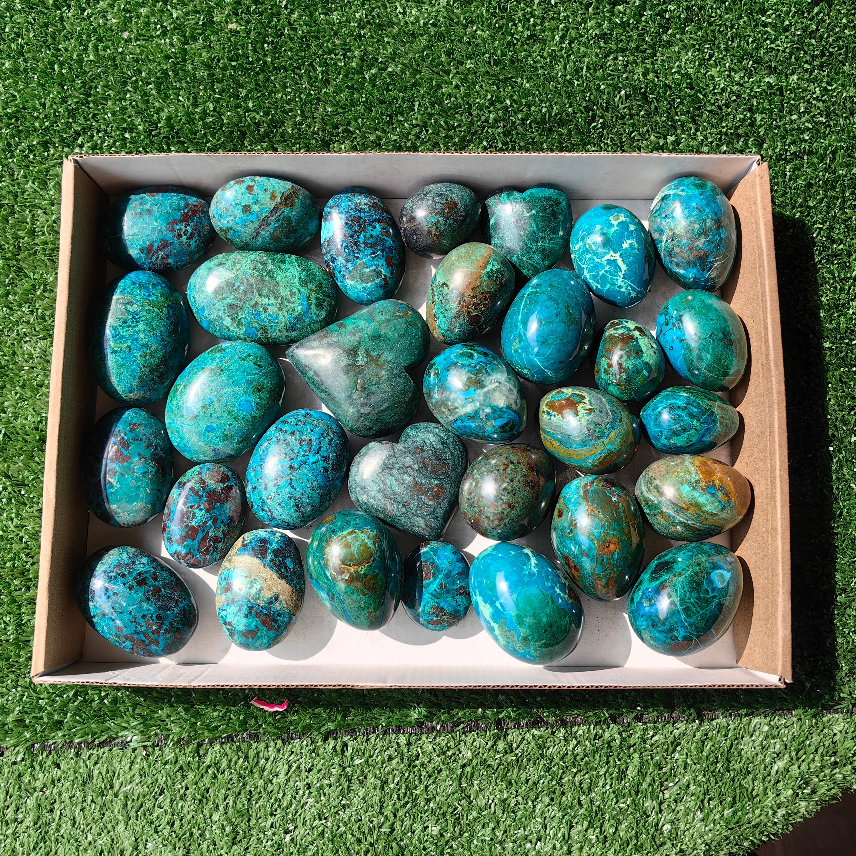 31 pc chrysocolla free forms
