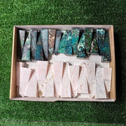 27 pc chrysocolla &mangano towers