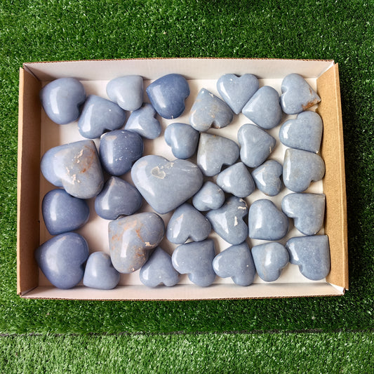 34 pc angelite heart