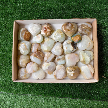 27 pc blue opal hearts