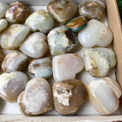 27 pc blue opal hearts