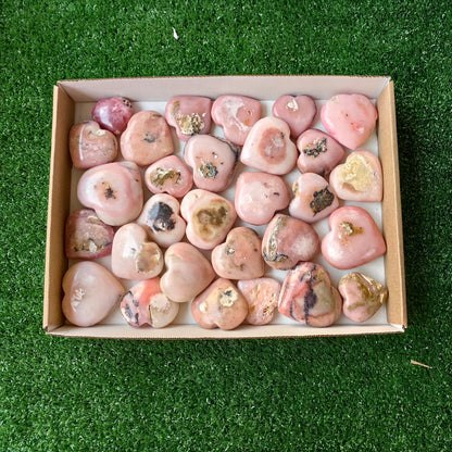 29 pc pink opal hearts