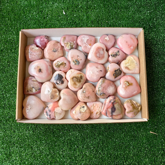 29 pc pink opal hearts