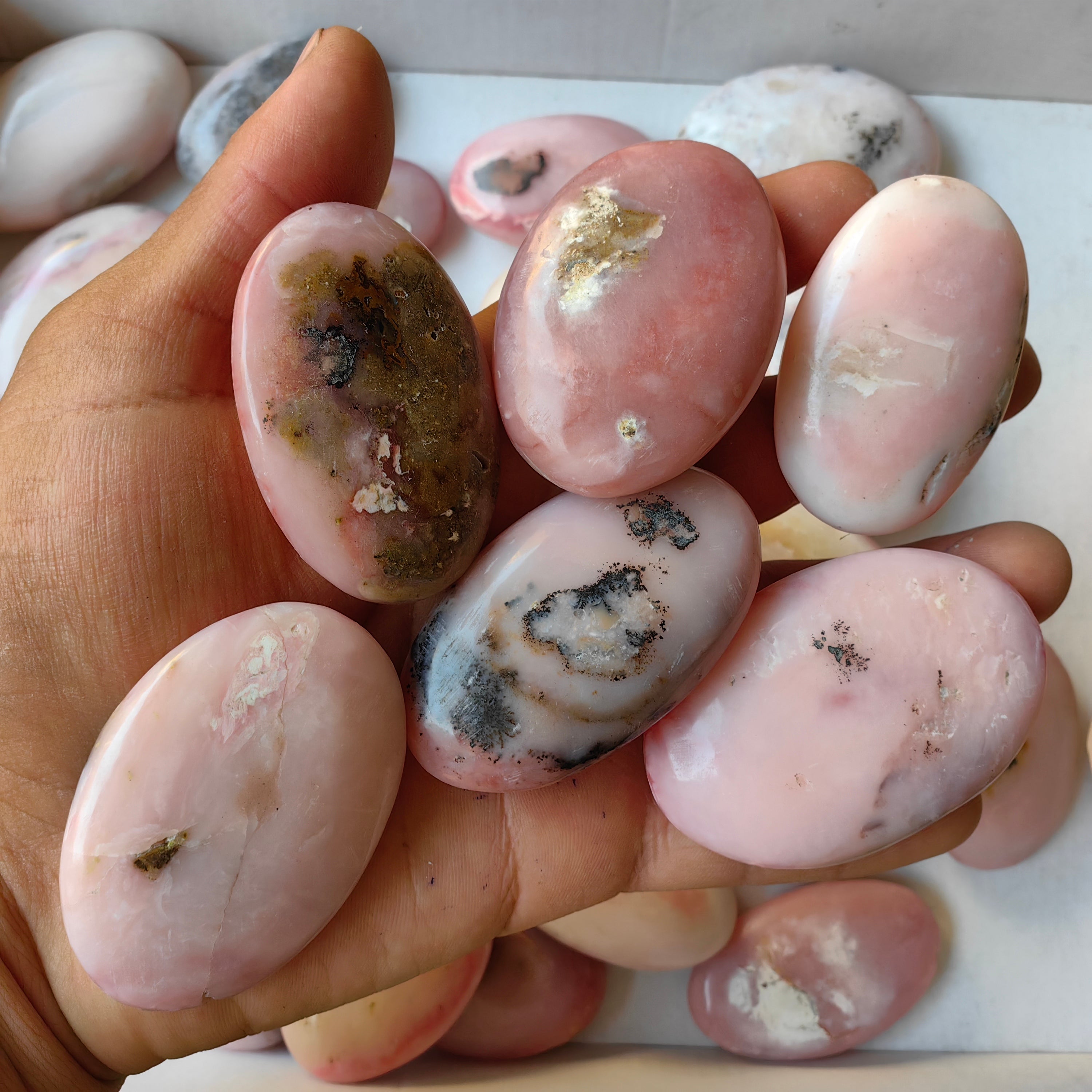 33 pc pink opal palms