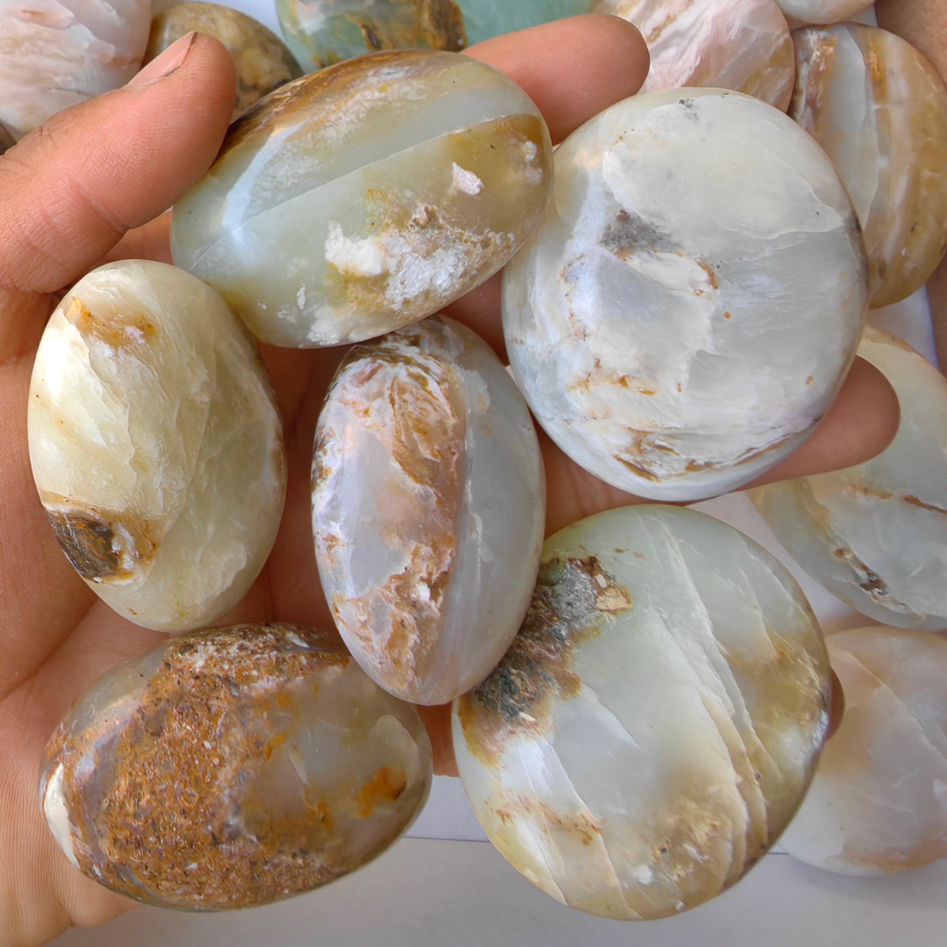 33 pc blue opal palms