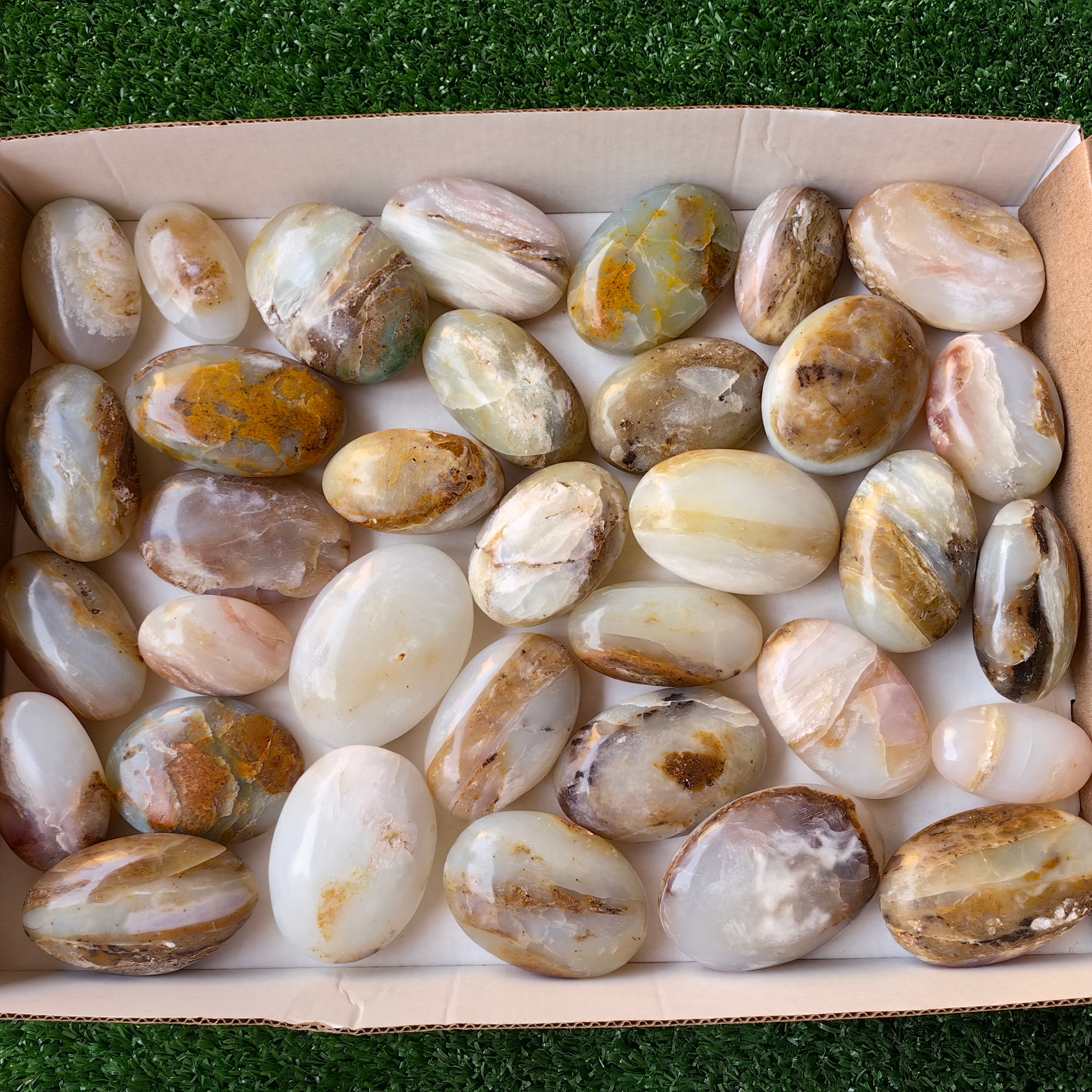 34 pc blue opal palms