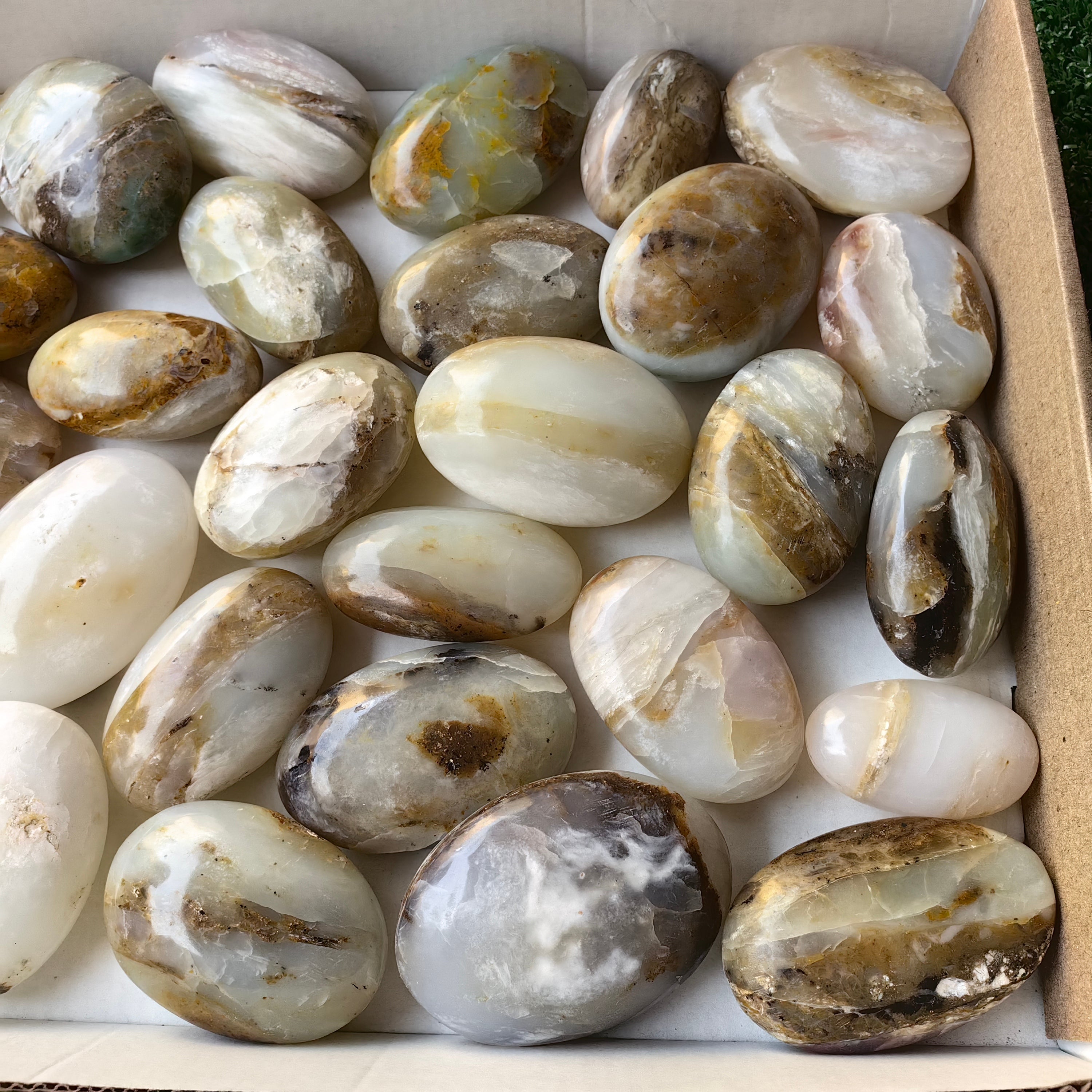34 pc blue opal palms