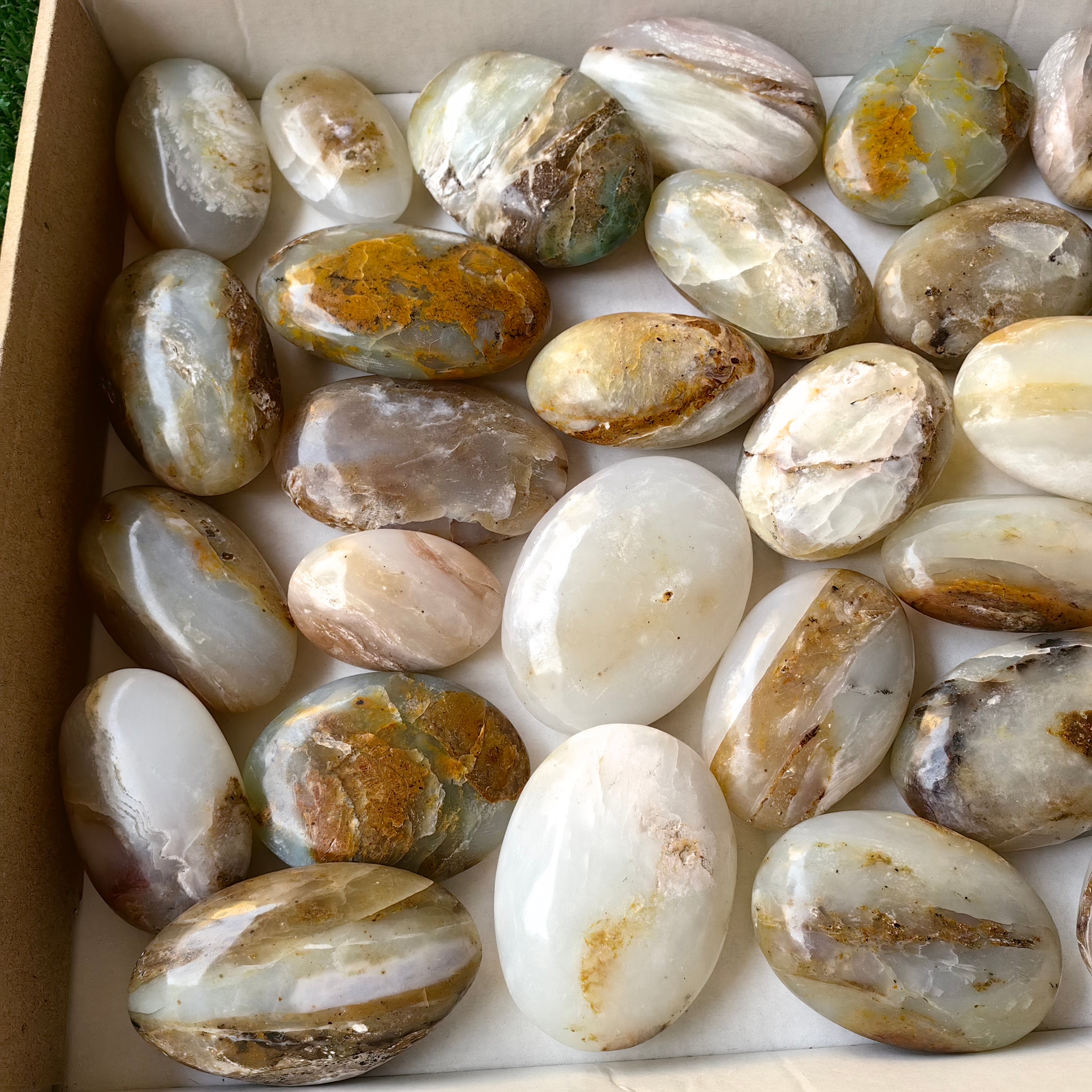 34 pc blue opal palms