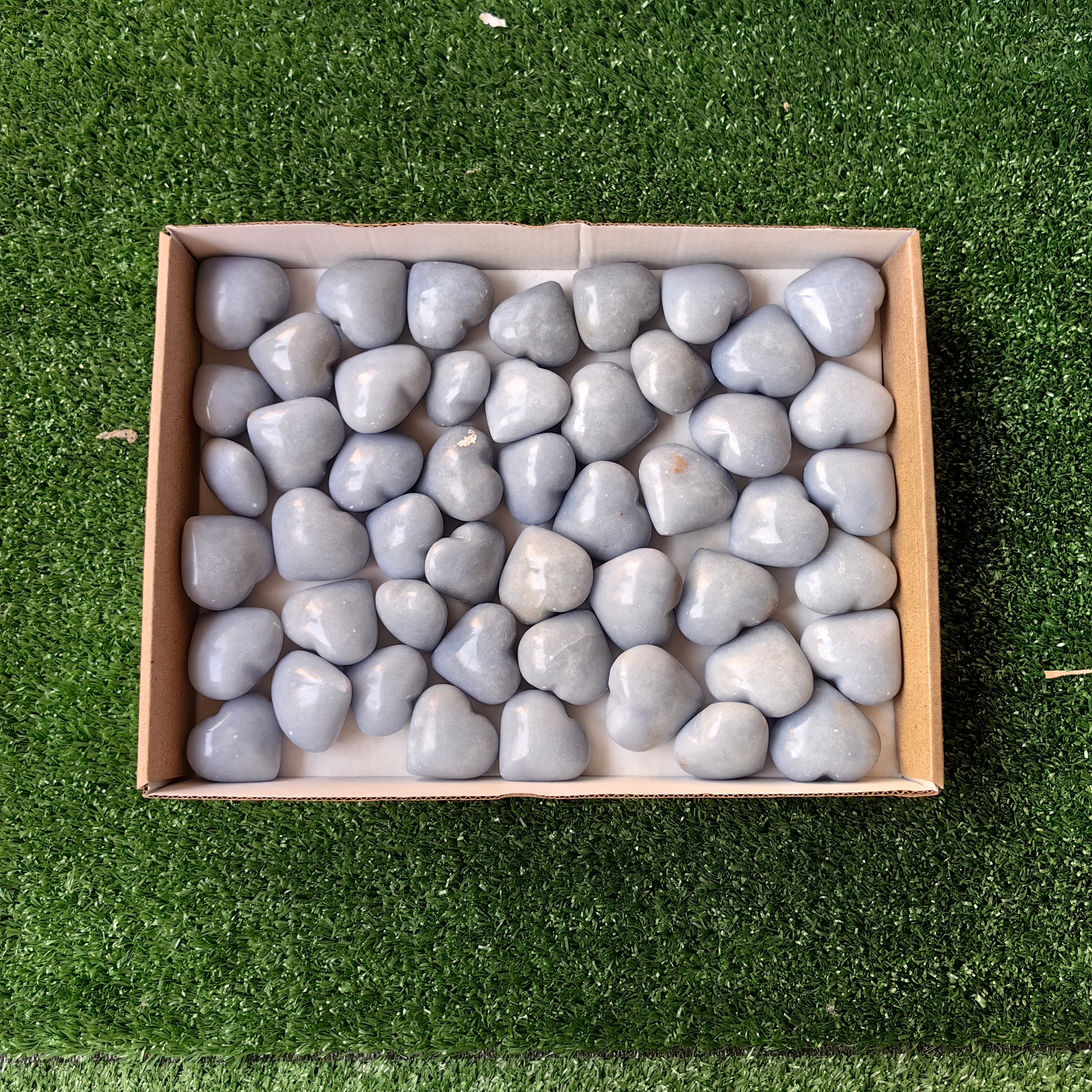 49 pc angelite hearts