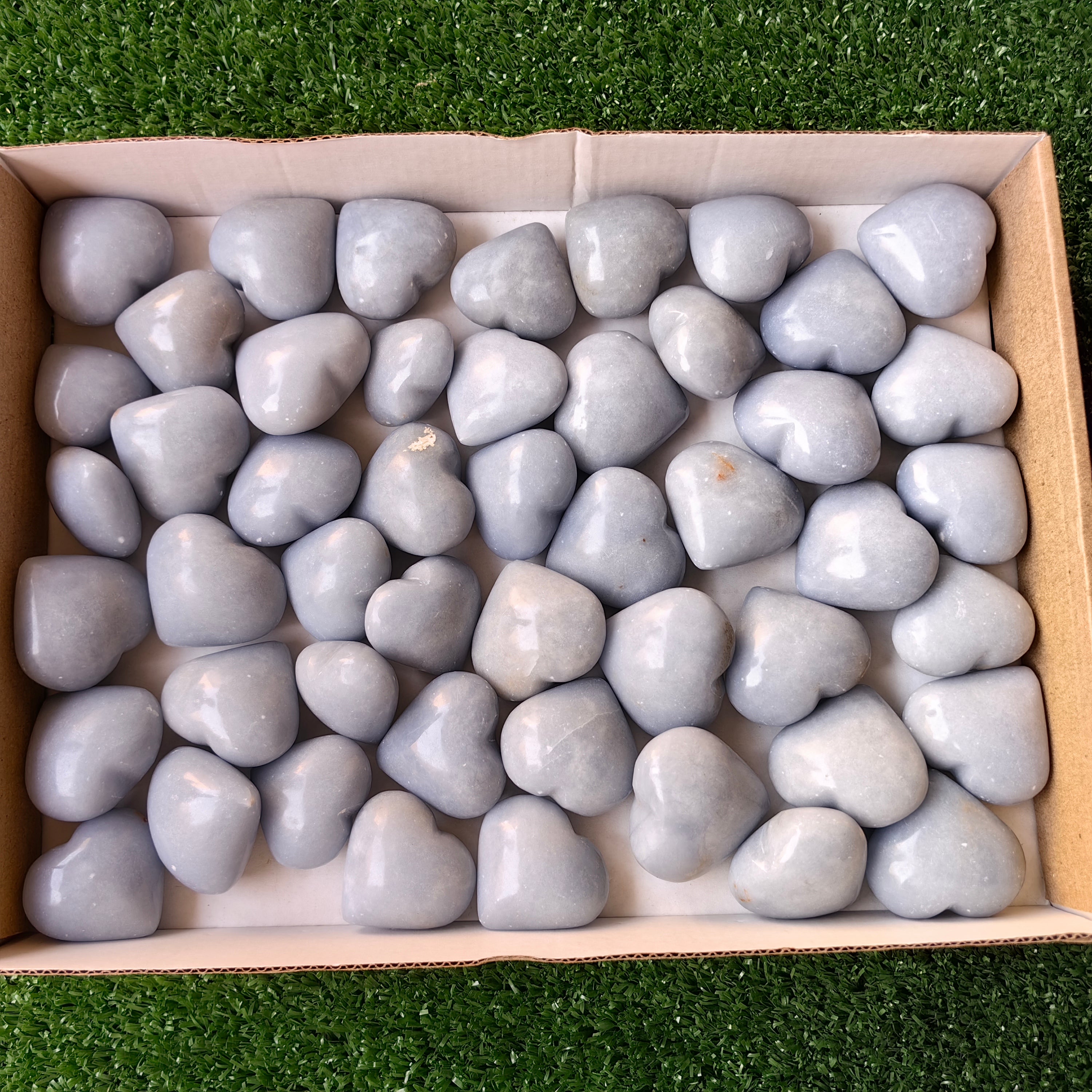 49 pc angelite hearts