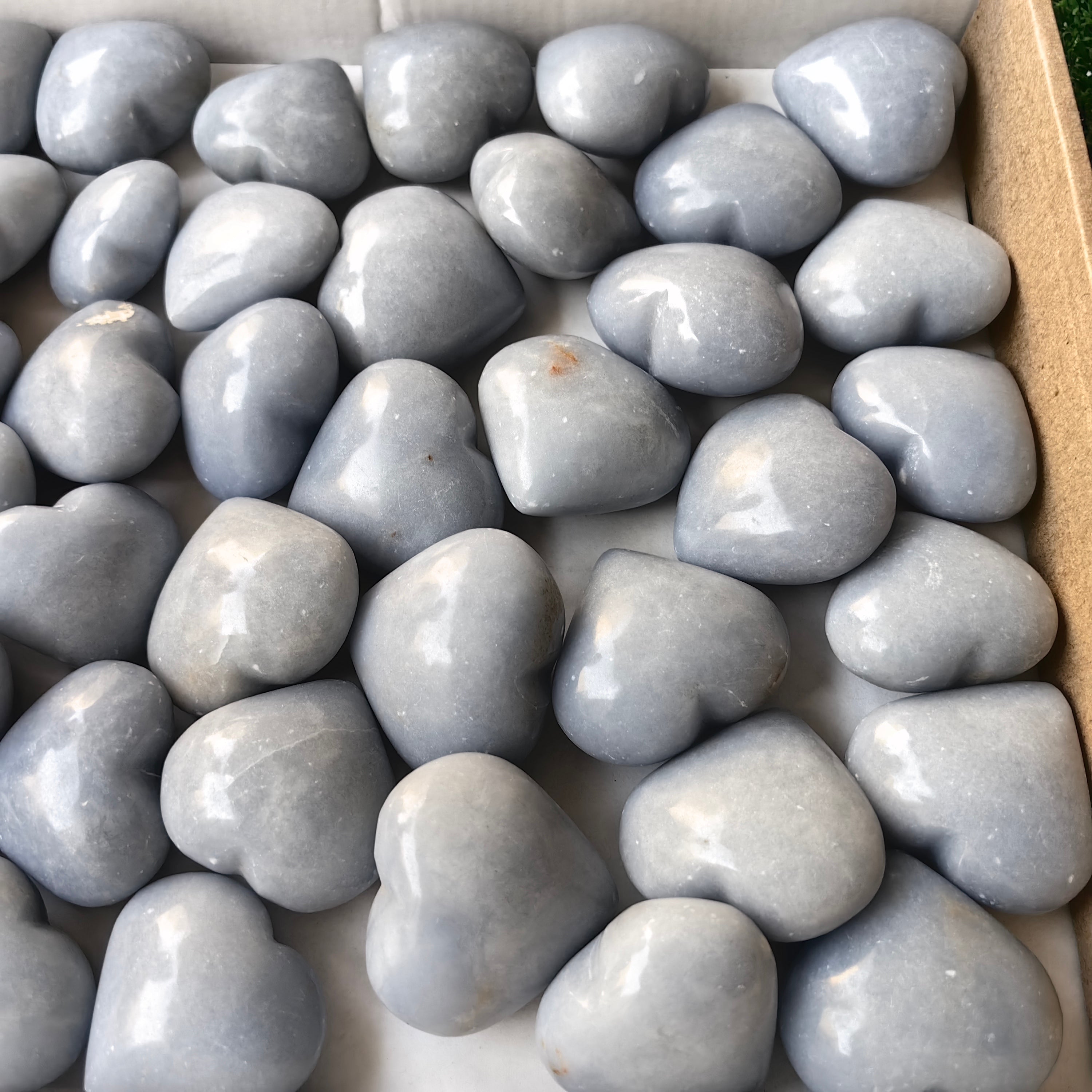 49 pc angelite hearts