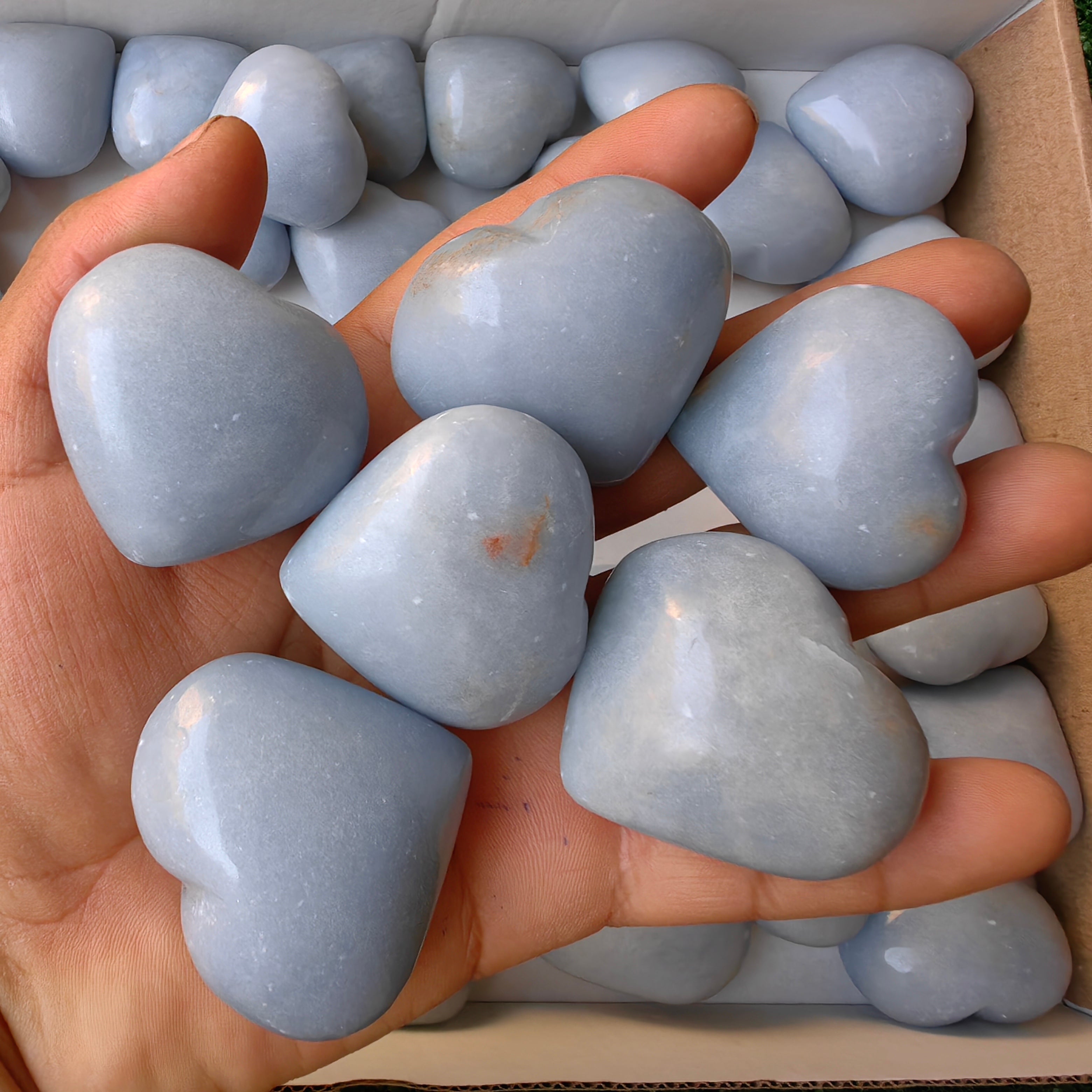 49 pc angelite hearts