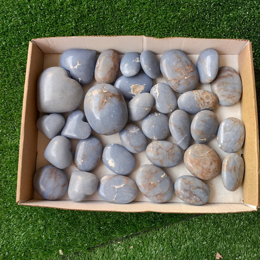 31 pc angelite palms and hearts