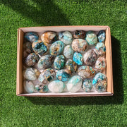 29 pc chrysocolla quartz palms