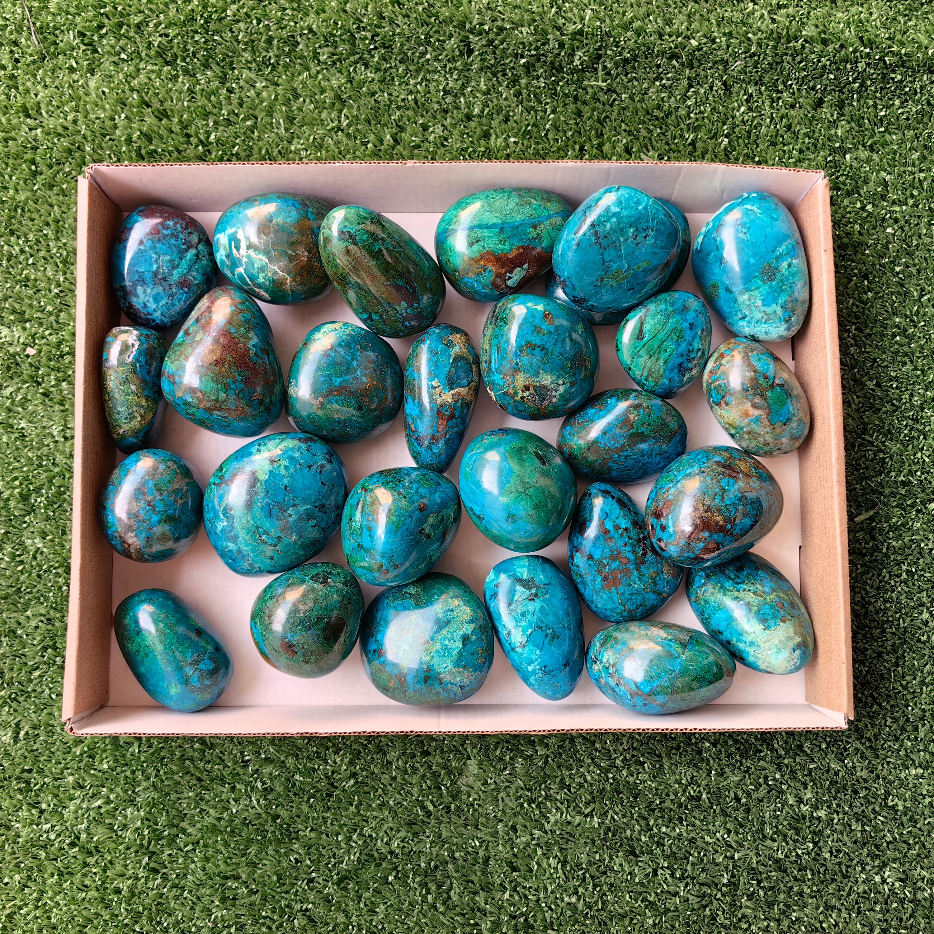 27 pc chrysocolla free forms