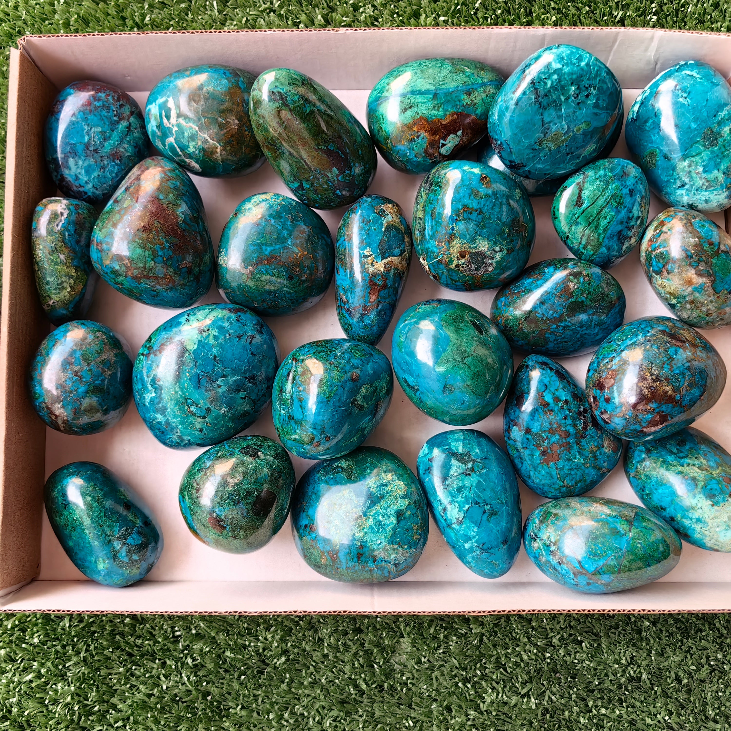 27 pc chrysocolla free forms