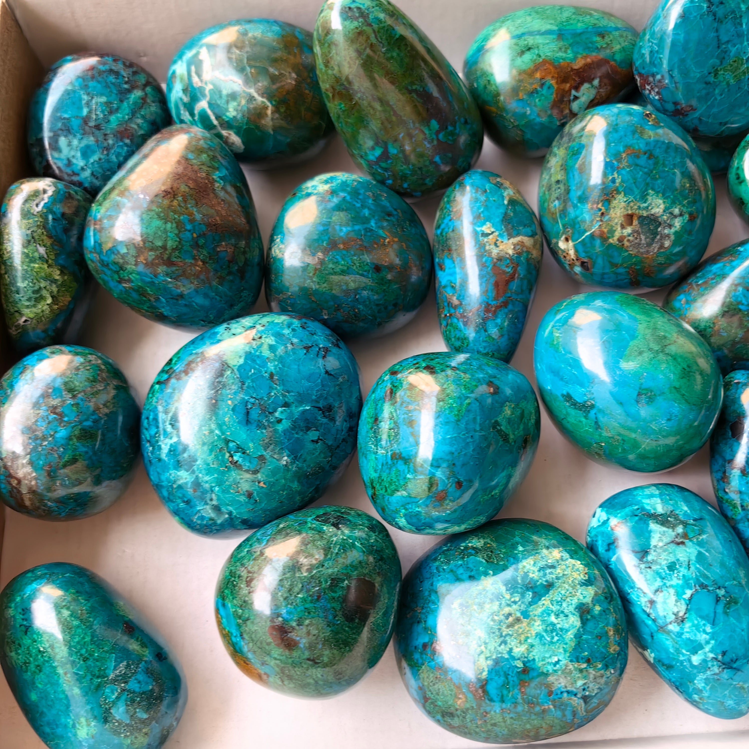 27 pc chrysocolla free forms