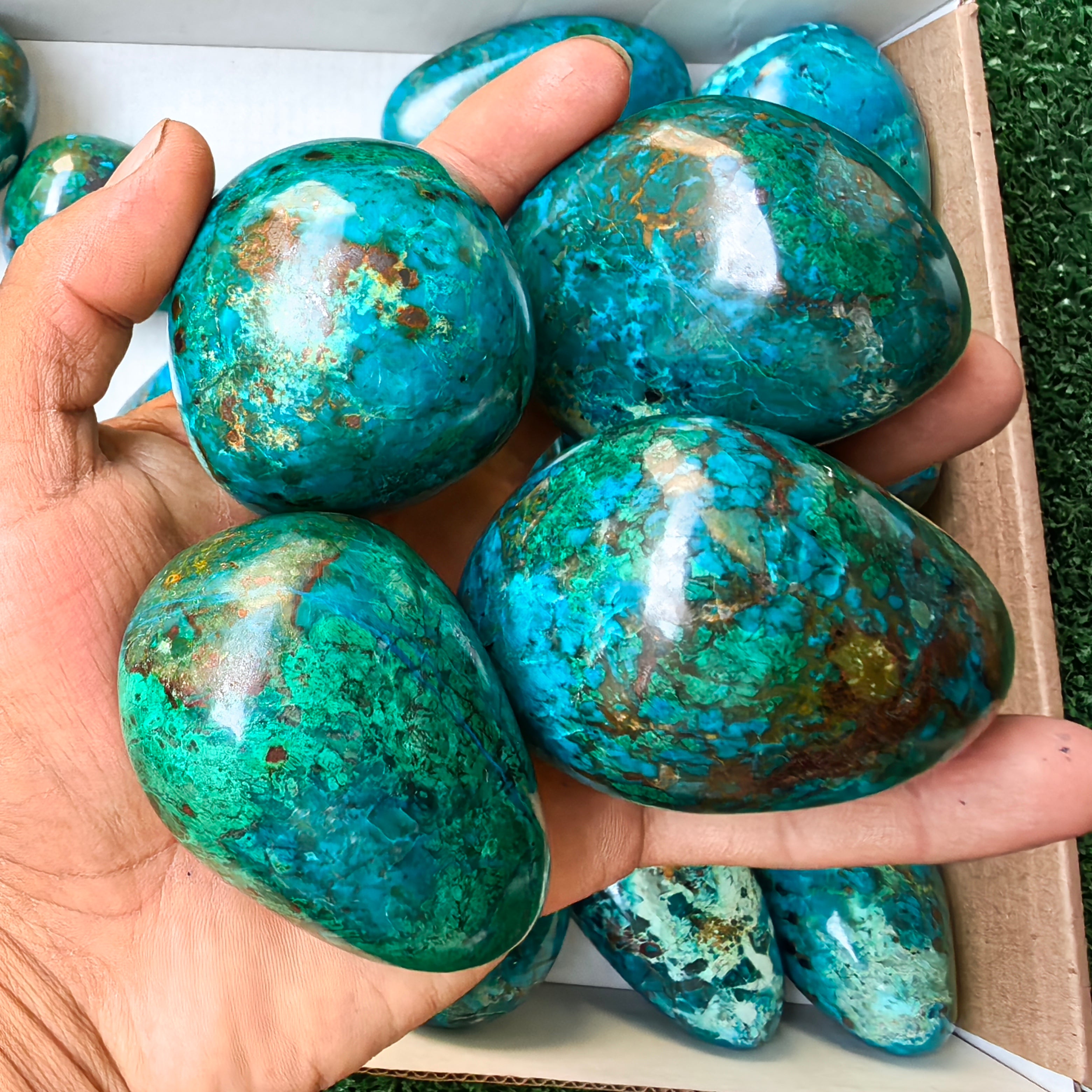 27 pc chrysocolla free forms