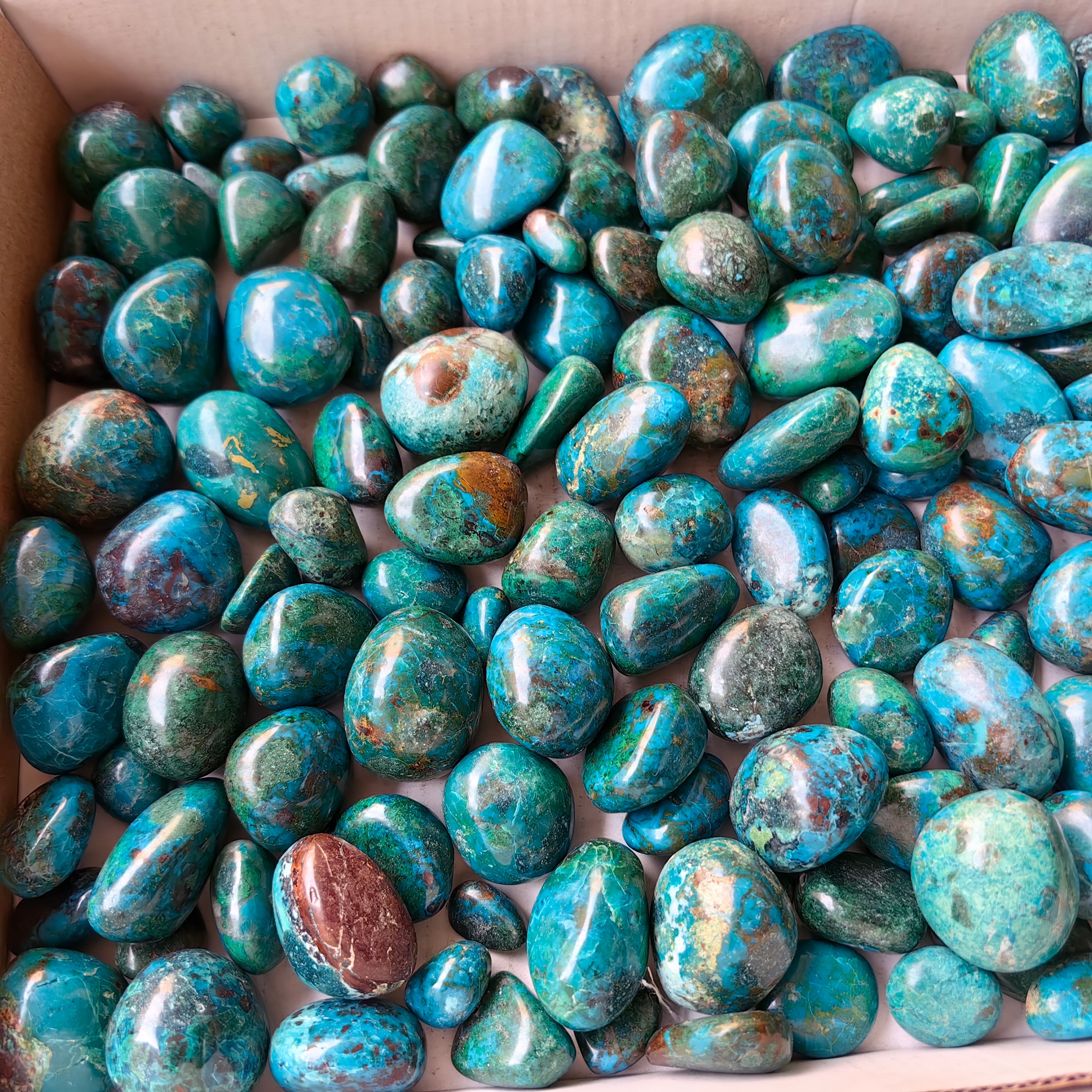 2 kg tumbled chrysocolla