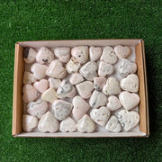 37 pc mangano calcite hearts