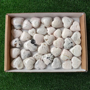 35 pc mangano calcite hearts