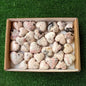 31 pc mangano calcite with rhodonite hearts