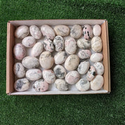 34 pc mangano calcite with rhodonite palms
