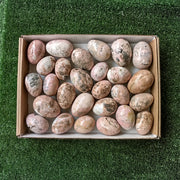 27 pc rhodonite eggs