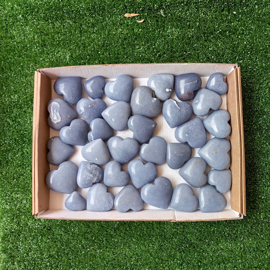 35 pc angelite hearts