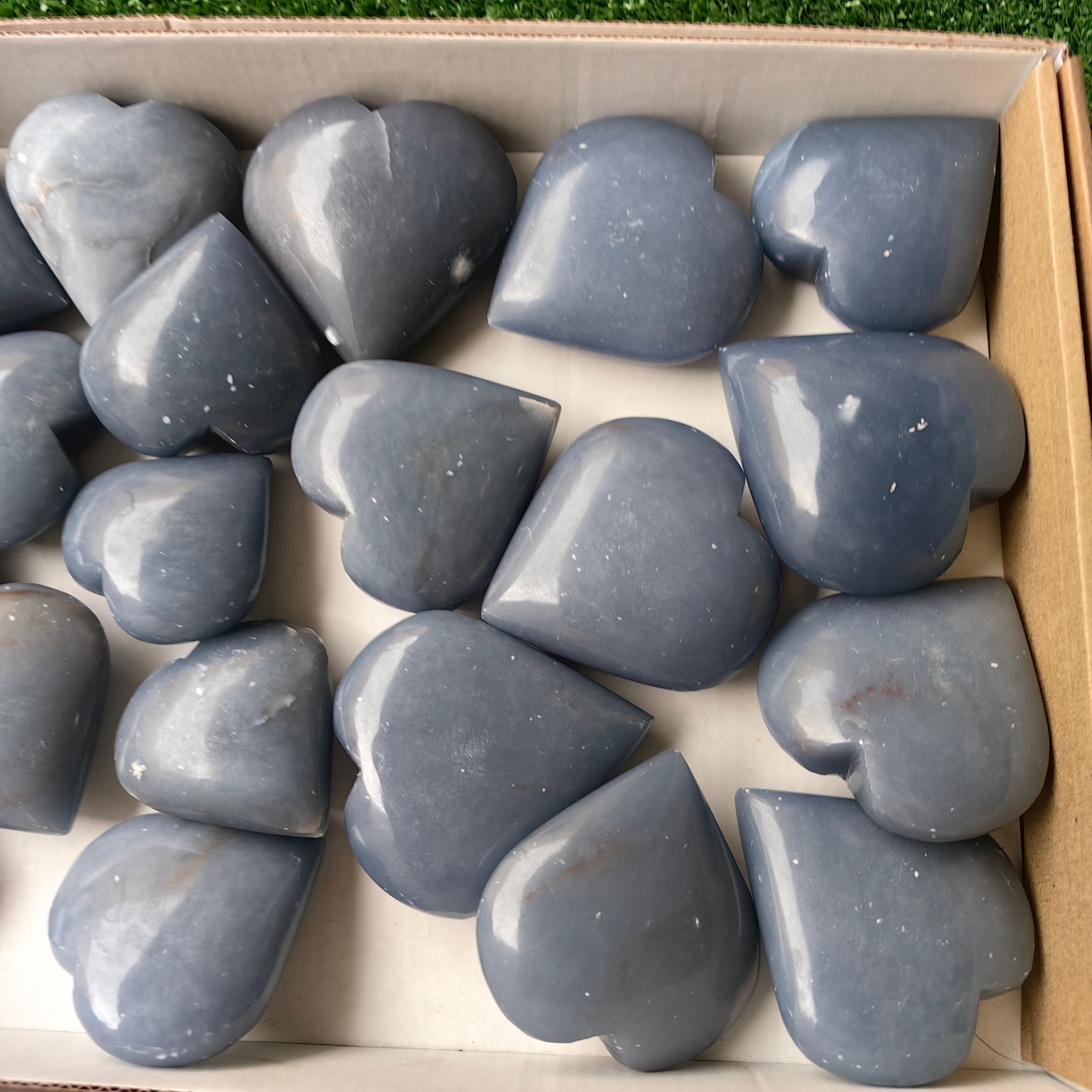 20 pc angelite hearts