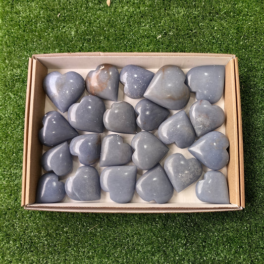 22 pc angelite hearts