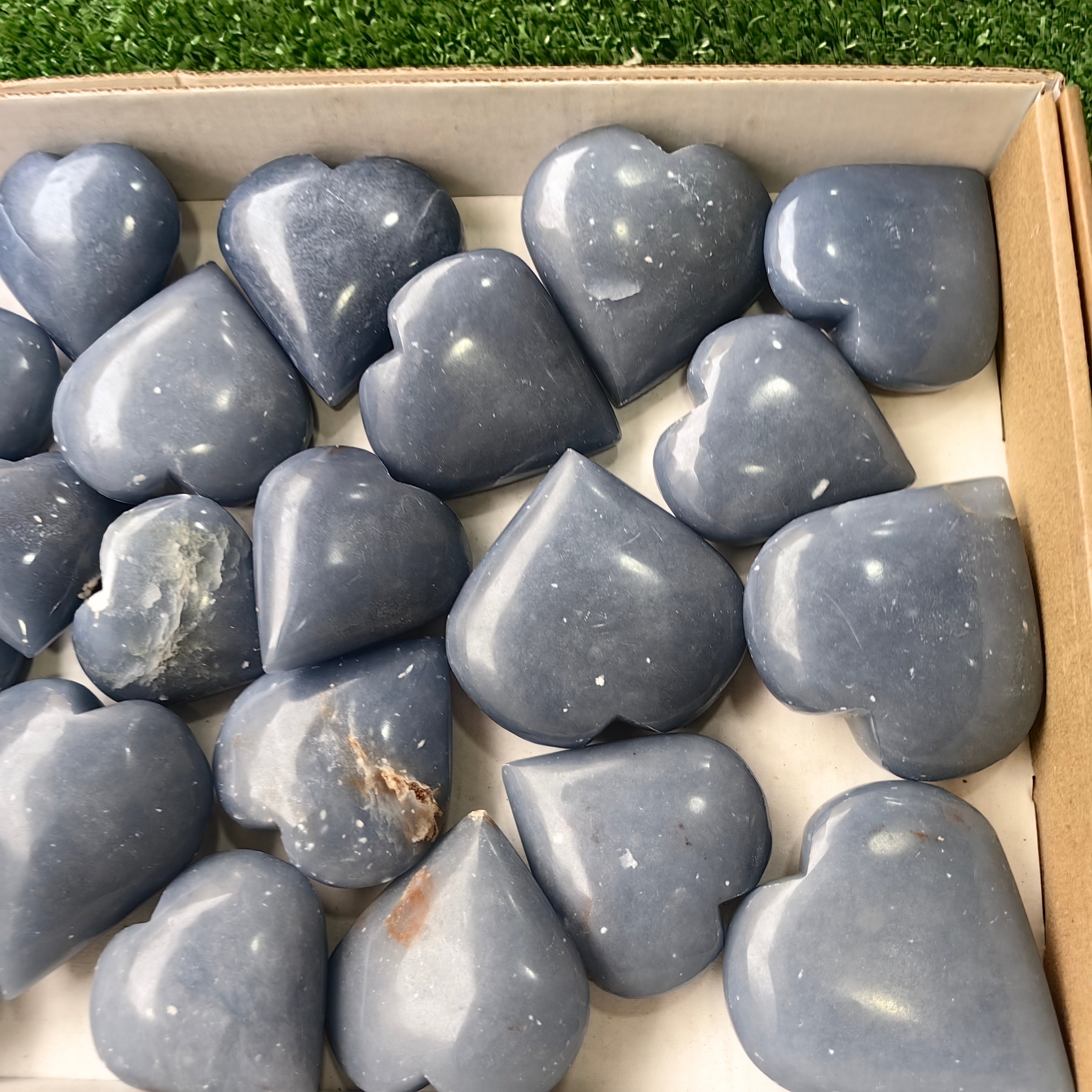 21 pc angelite hearts
