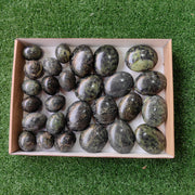27 pc nephrite egg & palms