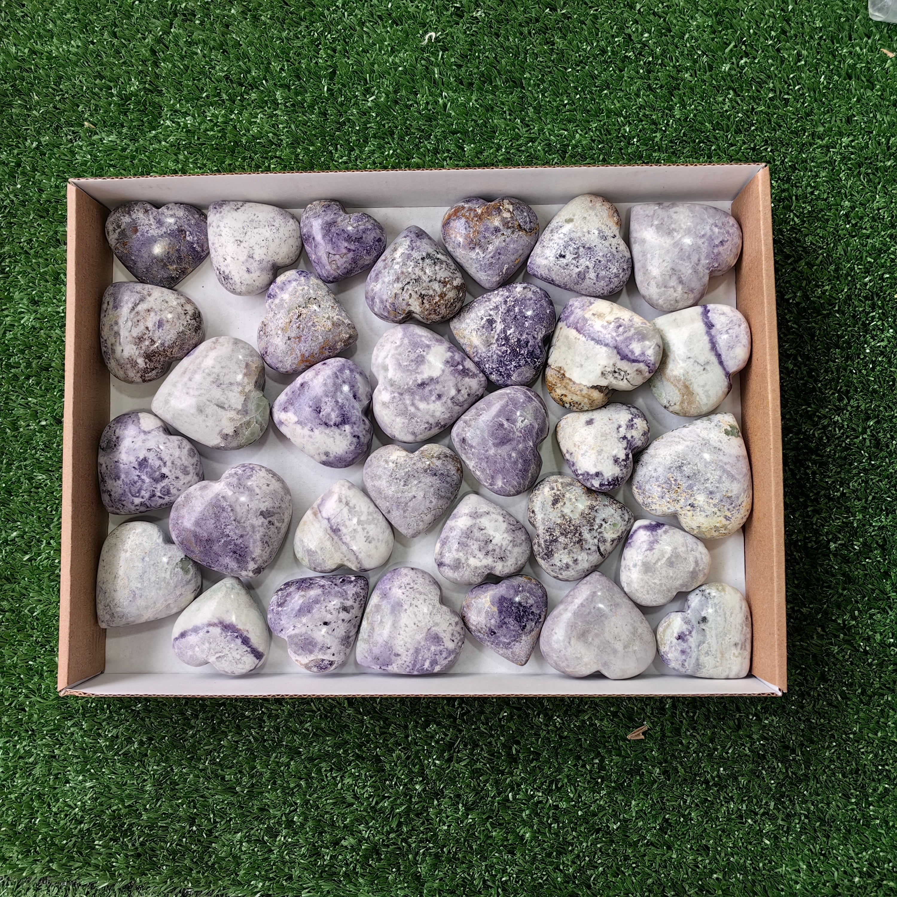 32 pc bolivianite hearts