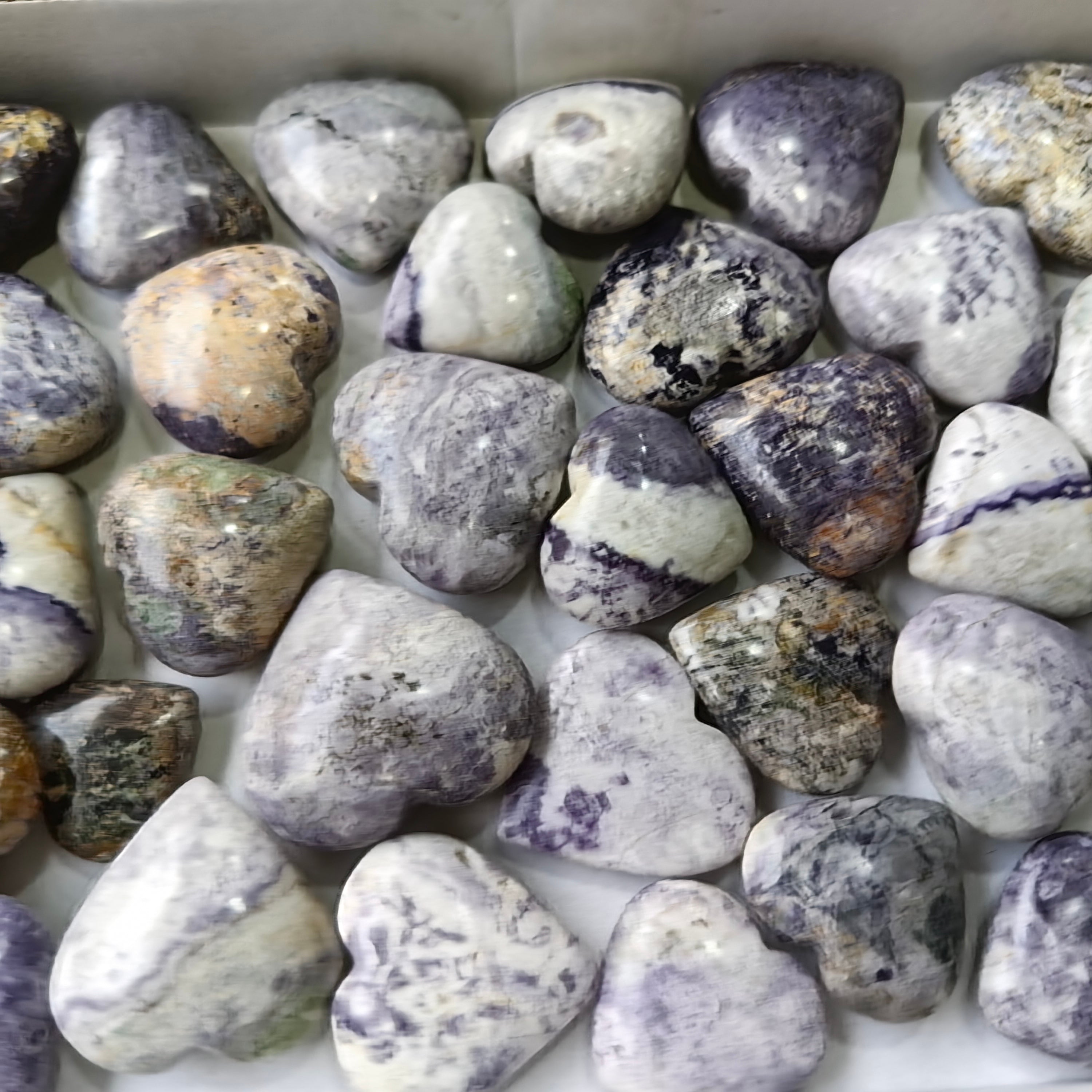 32 pc bolivianite hearts