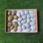 28 pc epidote & angelite palm