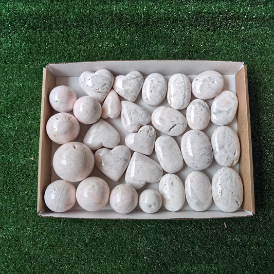28 pc mangano spheres, palms & hearts