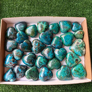 30 pc chrysocolla hearts
